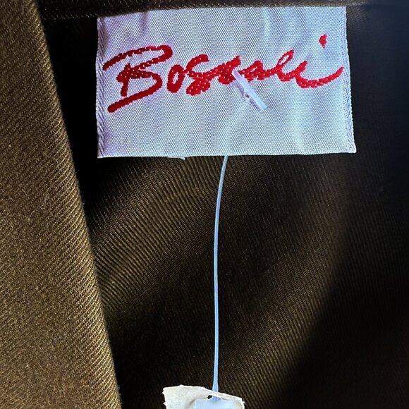 Vtg 80s Cropped Brown Boho Chic Freedom Parisian Military Jacket - Picture 8 of 13